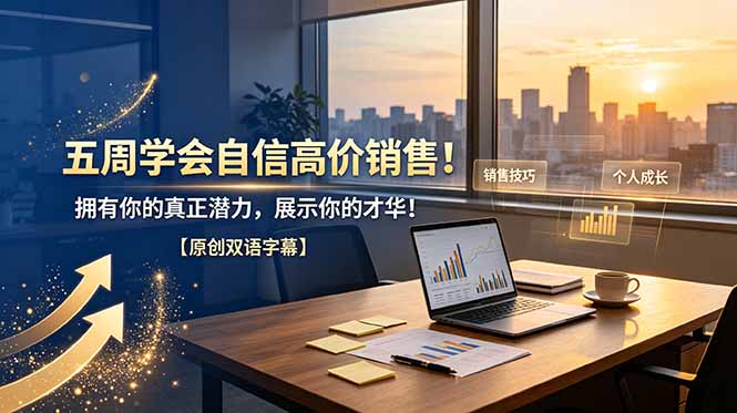 五周学会自信高价销售！拥有你的真正潜力，展示你的才华！【原创双语字幕】-优创项目网