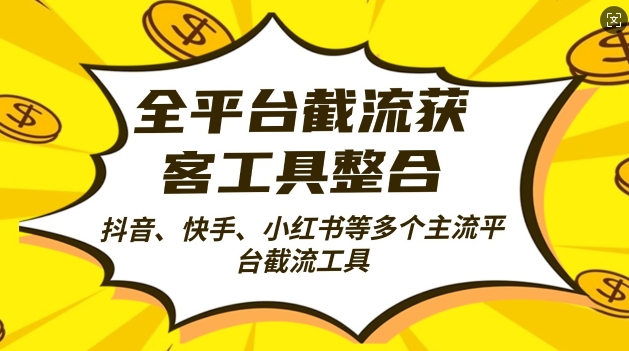 全平台截流获客工县整合全自动引流，日引2000+精准客户【揭秘】-优创项目网