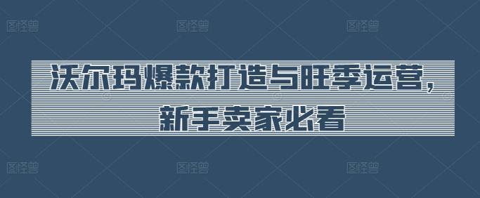 沃尔玛爆款打造与旺季运营，新手卖家必看-优创项目网