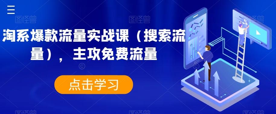 淘系爆款流量实战课（搜索流量），主攻免费流量-优创项目网