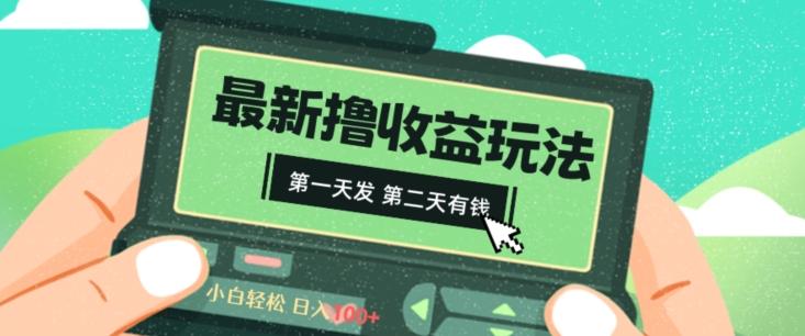 2024最新撸视频收益玩法，第一天发，第二天就有钱-优创项目网