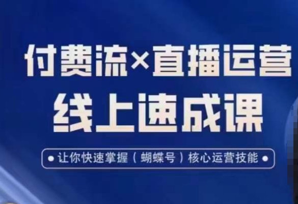 视频号付费流实操课程，付费流✖️直播运营速成课，让你快速掌握视频号核心运营技能-优创项目网