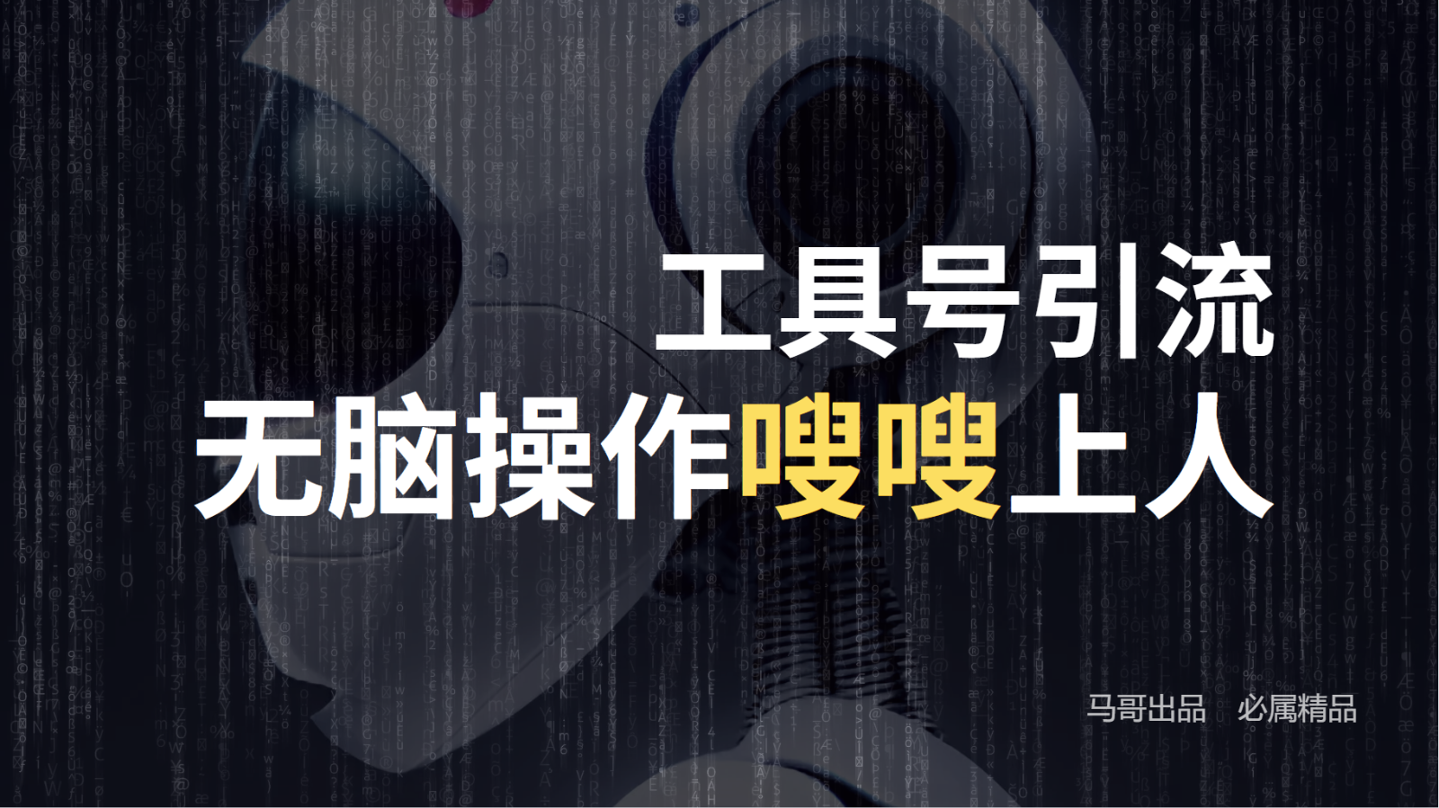 工具号高效引流法，嗖嗖上人，日引1000+，直接搬运，无脑操作-优创项目网