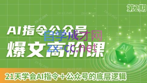 AI破局俱乐部·AI指令公众号高阶课（第2期）-优创项目网