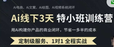 AI实操培训第20-21期线下，0基础保姆级教程，3月最新整理，企业获客、降本增效、打造超级个体-优创项目网