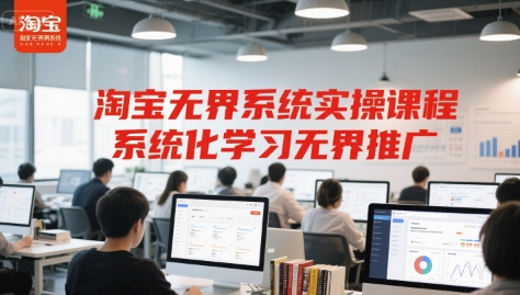 淘宝无界系统实操课程，系统化学习无界推广-优创项目网