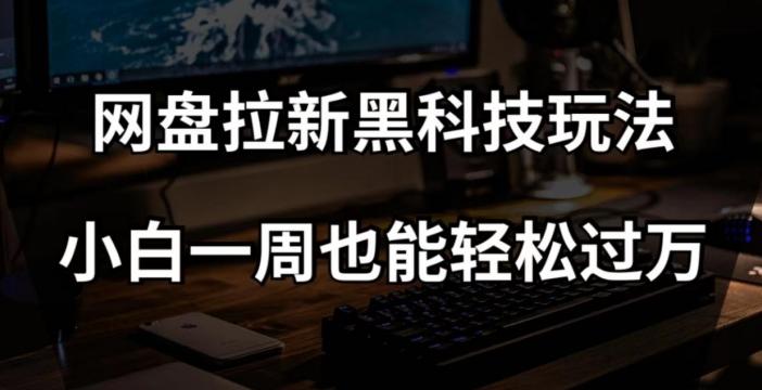 网盘拉新黑科技玩法，小白一周也能轻松过万【全套视频教程+黑科技】【揭秘】-优创项目网