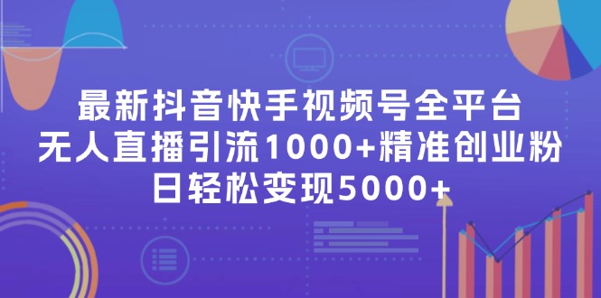 最新抖音快手视频号全平台无人直播引流1000+精准创业粉，日轻松变现5000+-优创项目网