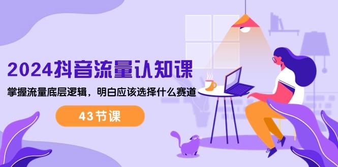 2024抖音流量·认知课：掌握流量底层逻辑，明白应该选择什么赛道 (43节课-优创项目网