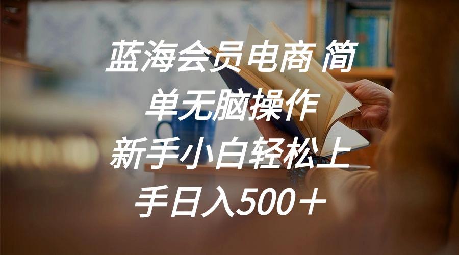 蓝海会员电商 简单无脑操作 新手小白轻松上手日入500＋-优创项目网