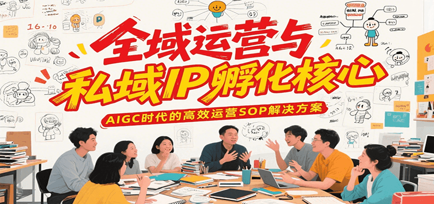 全域运营与私域IP孵化核心，AIGC时代的高效运营SOP解决方案-优创项目网