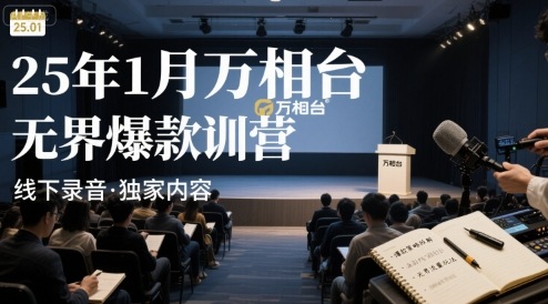 25年1月万相台无界爆款特训营线下录音-优创项目网