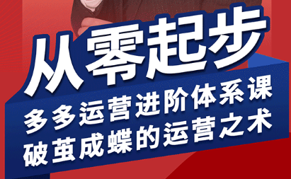 海神·拼多多运营进阶系统课(更新8月)-优创项目网