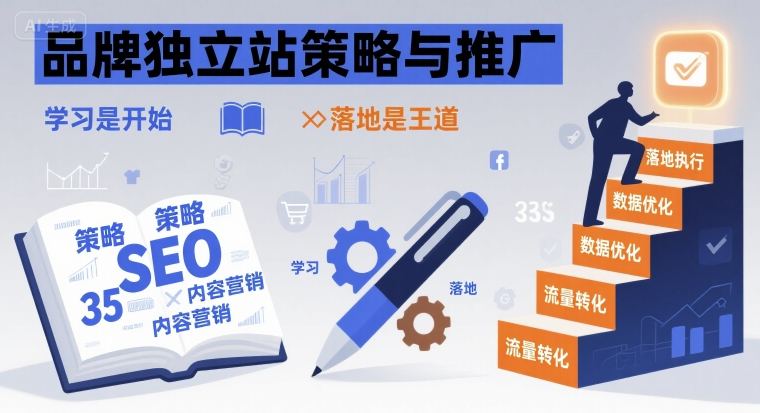 品牌独立站策略与推广，学习是开始，落地是王道-优创项目网