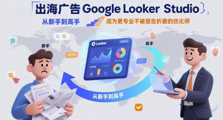 出海广告Google Looker Studio从新手到高手，成为更专业不被报告折磨的优化师-优创项目网