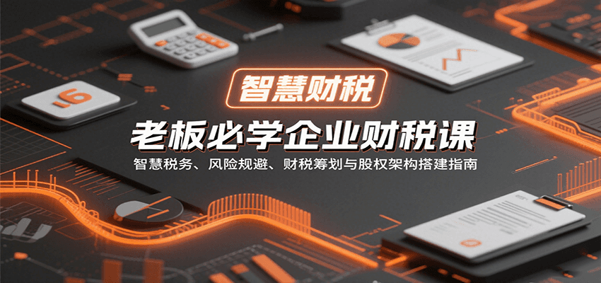 老板必学企业财税课：智慧税务、风险规避、财税筹划与股权架构搭建指南-优创项目网