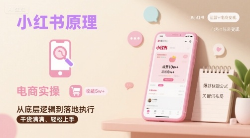 小红书原理以及详细实操流程，小红书电商教程-优创项目网