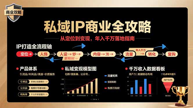 私域IP商业全攻略，从定位到变现，年入千万落地指南-优创项目网