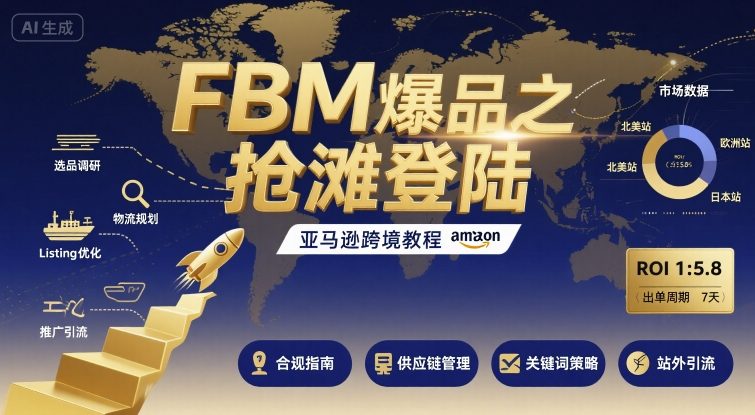 FBM爆品之抢滩登陆-亚马逊跨境教程-优创项目网