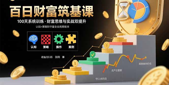 百日财富筑基课：认知+策略+实操+案例拆解  实现从创富到守富全周期能力-优创项目网