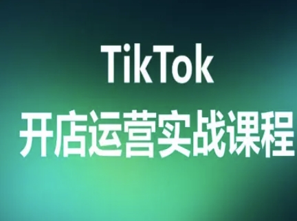 TikTok开店运营实战课程，TK跨境电商实操全流程-优创项目网