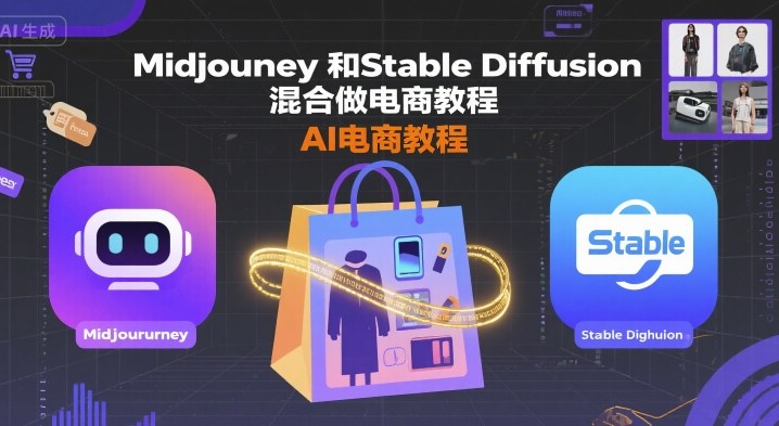 Midjourney和Stable Diffusion混合做电商教程-ai电商教程-优创项目网