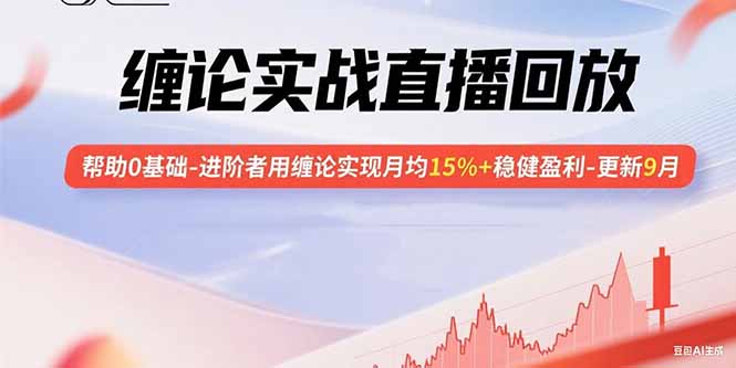 缠论实战直播回放：帮助0基础-进阶者用缠论实现月均15%+稳健盈利-更新9月-优创项目网