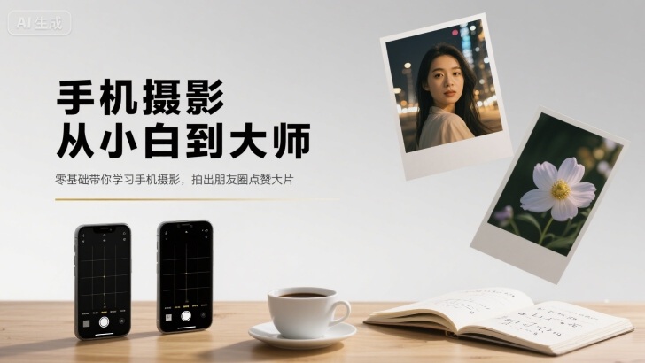 手机摄影从小白到大师，零基础带你学习手机摄影，拍出朋友圈点赞大片-优创项目网