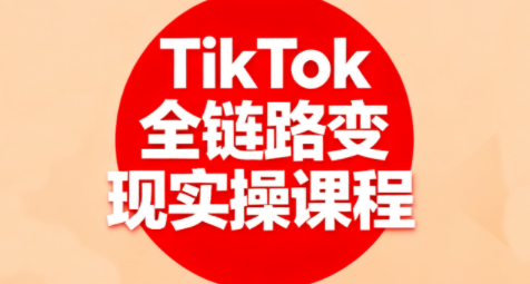 小杨老师·TikTok全链路变现实操课程-优创项目网