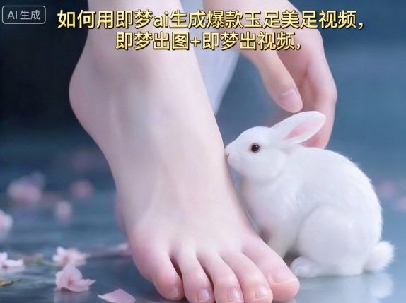 如何用即梦ai生成爆款玉足美足视频，即梦出图+即梦出视频，快速涨粉-优创项目网