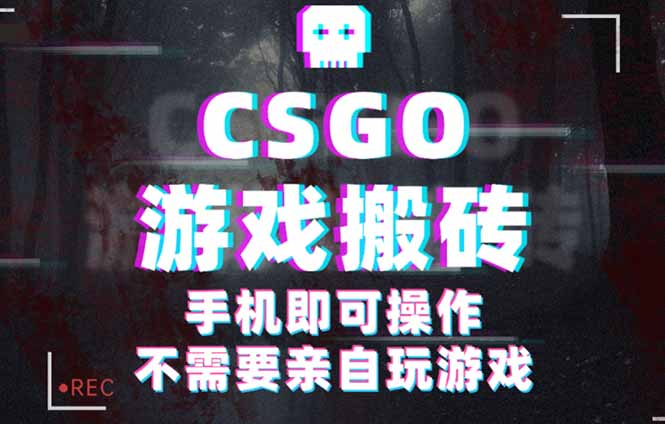 CSGO游戏挂机捡漏，单日扫货500+，年底小高峰上车可吃肉，手机即可操作…-优创项目网