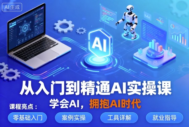 从入门到精通AI实操课，学会AI，拥抱AI时代-优创项目网