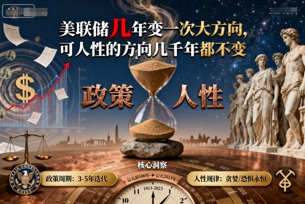 付费文章：美联储几年变一次大方向，可人性的方向几千年都不变-优创项目网