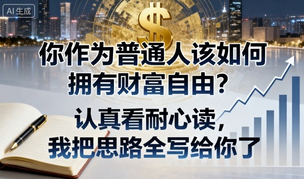 付费文章：你作为普通人该如何拥有财富自由？认真看耐心读，我把思路全写给你了-优创项目网