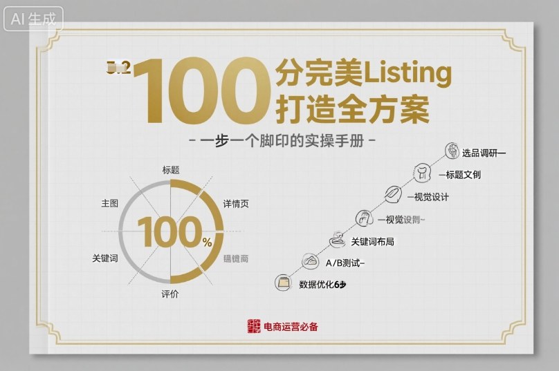 100分完美Listing打造全方案，想要完美listing必须是需要一步一个脚印的-优创项目网