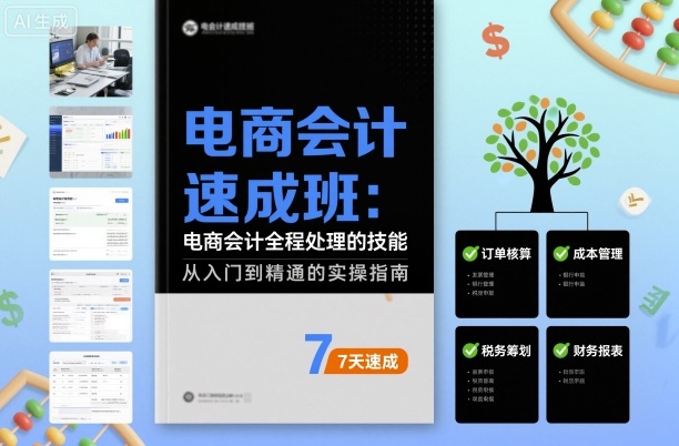 电商会计速成班，电商会计全程处理的技能-优创项目网