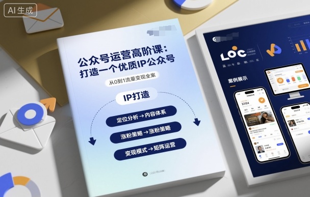 公众号运营高阶课，打造一个优质IP公众号-优创项目网