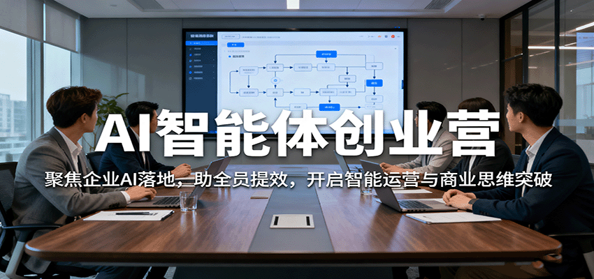 AI智能体创业营：聚焦企业AI落地，助全员提效，开启智能运营与商业思维突破-优创项目网
