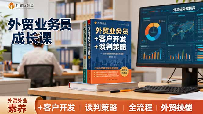 外贸业务员成长课：职业素养+客户开发+谈判策略、掌握全流程外贸技能-优创项目网