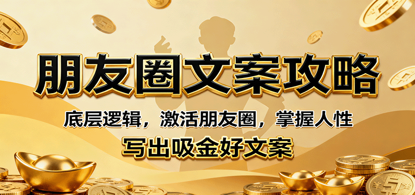朋友圈文案攻略：底层逻辑，激活朋友圈，掌握人性，写出吸金好文案-优创项目网