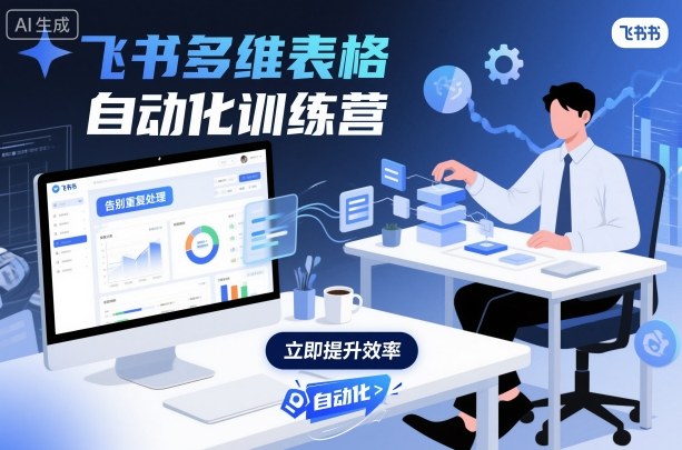 飞书多维表格自动化训练营，手把手教你告别重复处理，用多维表格开启高效办公新模式-优创项目网