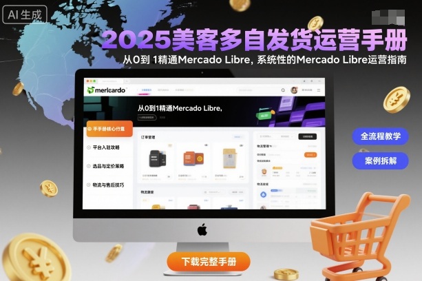2025美客多自发货运营手册：从0到1精通Mercado Libre，系统性的Mercado Libre运营指南-优创项目网