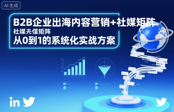 B2B企业出海内容营销+社媒矩阵，从0到1的系统化实战方案-优创项目网