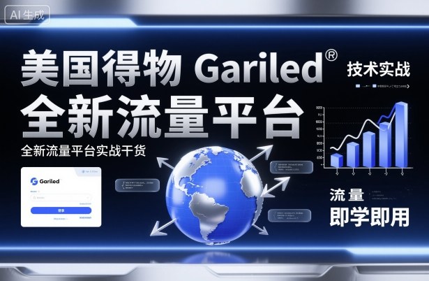 美国得物Gariled技术实战，全新流量平台​实战干货，即学即用-优创项目网