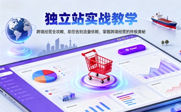 独立站实战教学，跨境经营全攻略，助您告别流量依赖，掌握跨境经营的终极奥-优创项目网