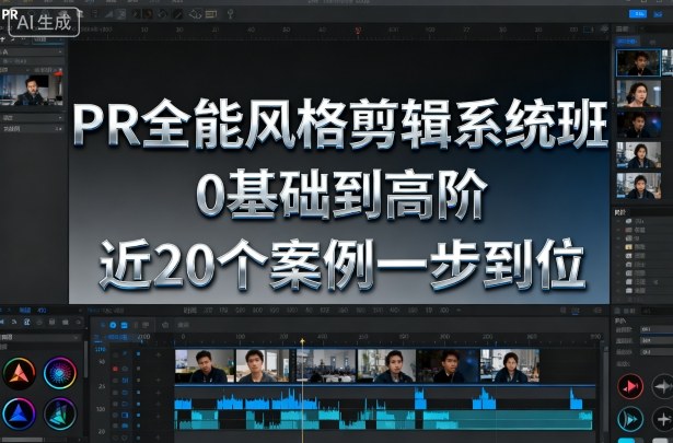 PR全能风格剪辑系统班，0基础到高阶，近20个案例一步到位-优创项目网