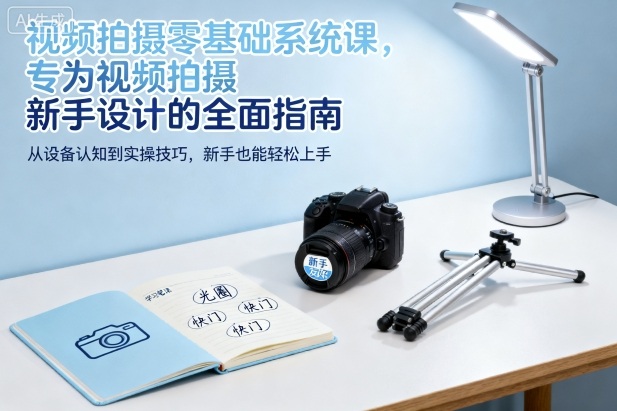 视频拍摄零基础系统课，专为视频拍摄新手设计的全面指南-优创项目网