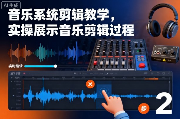 音乐系统剪辑教学，实操展示音乐剪辑过程-优创项目网