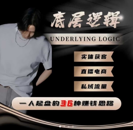 一个人起盘的底层逻辑，私域流量-直播电商-实体获客，一人起盘的36种賺钱思路-优创项目网