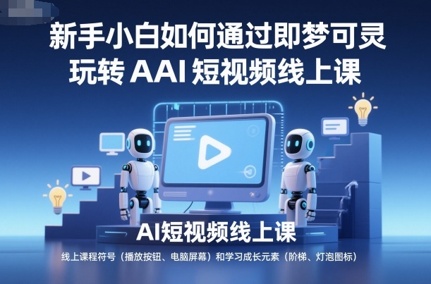 新手小白如何通过即梦可灵玩转AI短视频线上课-优创项目网